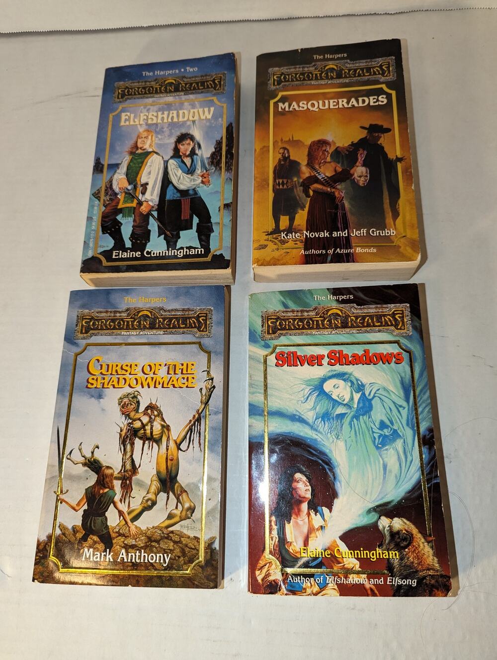 4 Vintage The Forgotten Realm The Harpers PB Books Fantasy Adventure 1st Ed